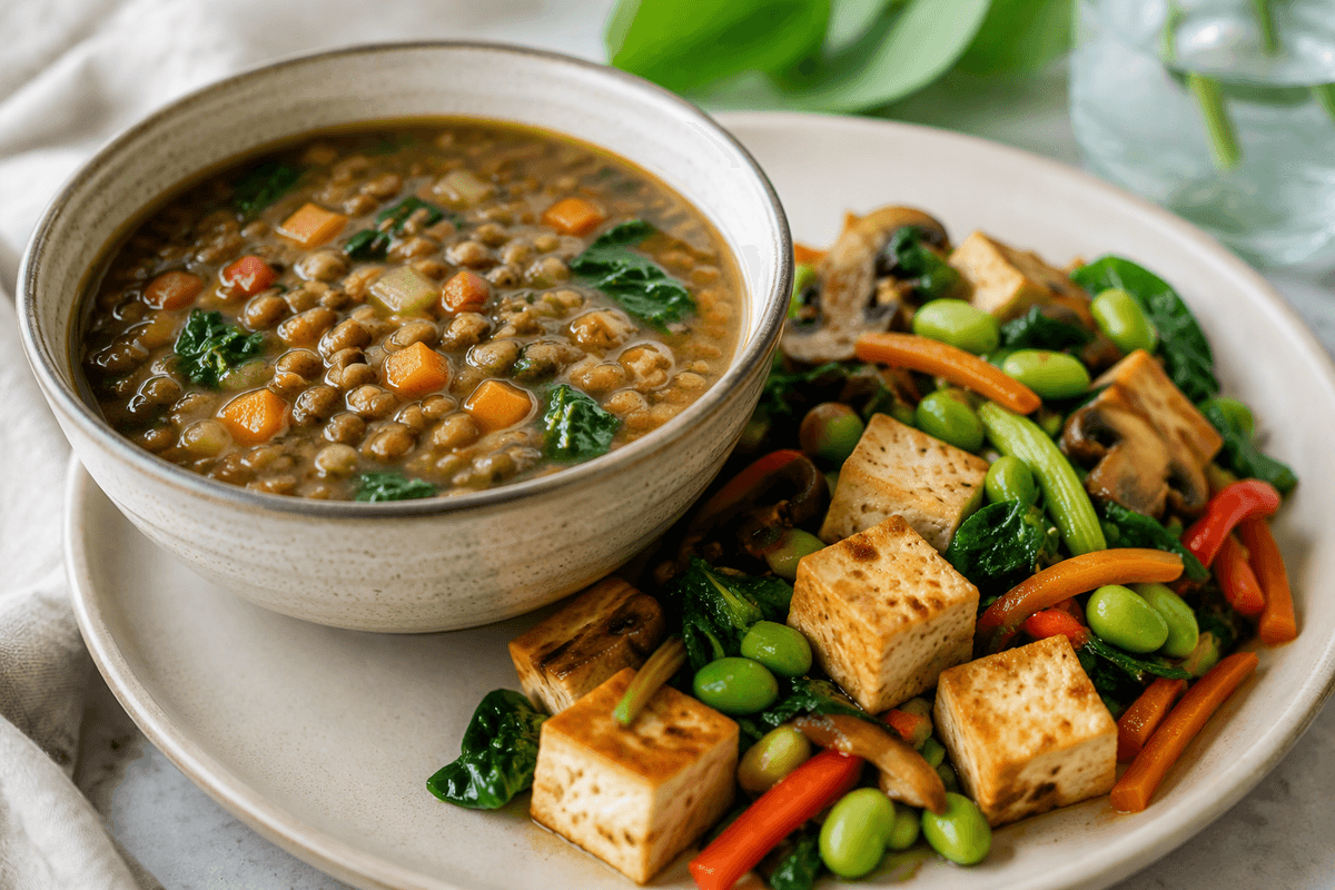 Soy, beans, and lentils: protein with polyphenols